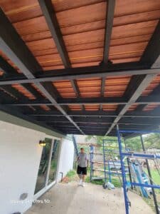 Underside view of Nexan LockDry Aluminum Decking