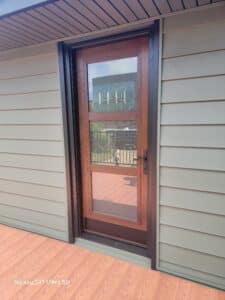 Beautiful Provia Back Door leading out to the Nexan Aluminum Deck.
