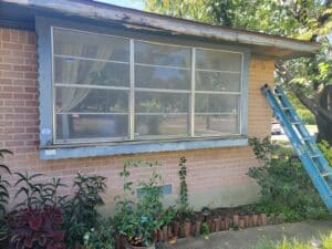 Old windows that are leaking and causing structural damage to this home.