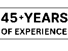 45 Years of Experience image text