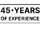 45 Years of Experience image text