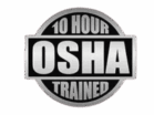 OSHA 10 hour trained logo