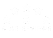 5 Star rating logo with 5 starts arched at the top