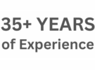 35 years experience badge
