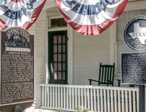 Irving, Texas historical home of Charles Schulze circa 1912