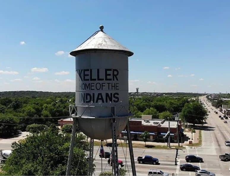 Keller, Texas water tower
